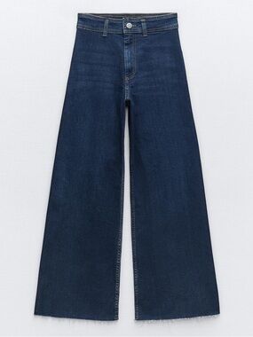 Zara Marine Straight High Rise Jeans “Indigo” (Size 14) 32